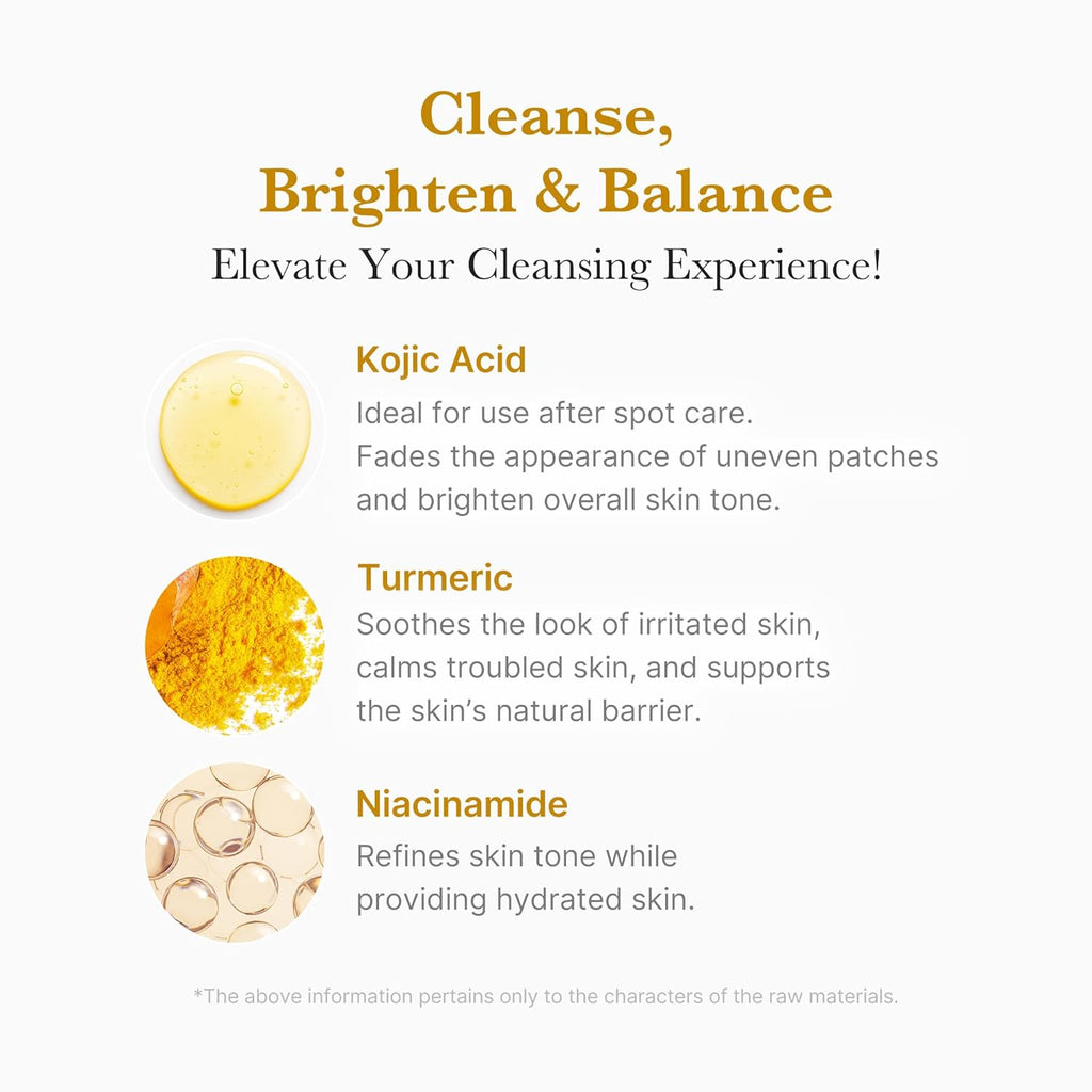 [Medicube] Kojic Acid Turmeric Toning Cleanser 120g